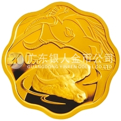 2009中国己丑（牛）年1/2盎司梅花形纪念金币