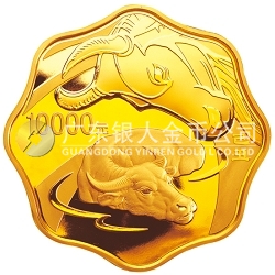 2009中国己丑（牛）年1公斤梅花形纪念金币