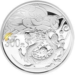 2012中国壬辰（龙）年金银纪念币1公斤圆形银质纪念币