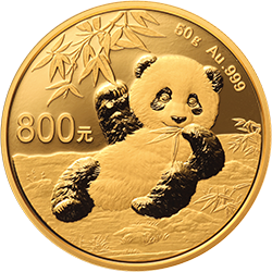 <strong>2020版熊猫金银纪念币50克圆形金质纪念币</strong>