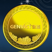 2014年3月：深圳金溢公司年会定做黄金纪念币和纯金纪念币制作
