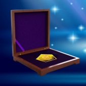 2011年4月：制作新疆自冶区政府彩色纪念币定制黄金纪念章