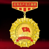 2015年10月订制　安康市委表彰优秀共产党员奖牌奖章订制