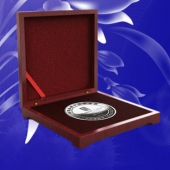 2015年12月定做　香蔓品牌十五周年庆纯银纪念银章定做