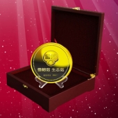2016年4月定制　上海雪榕生物公司股票发行纯金纪念币定制