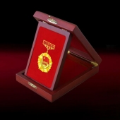 2016年6月定制　汉滨区委组织部优秀共产党员奖章制作