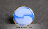 汇能节能新能源公司司徽,金属司徽,滴胶胸章