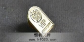 金属光面徽章,金属镀金司徽,镀真金徽章