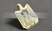 埃及国徽徽章,埃及标志徽章,金属立体徽章