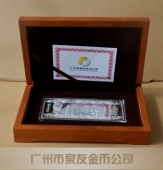广州银条盒子,银币锦盒,纪念币木盒子制作
